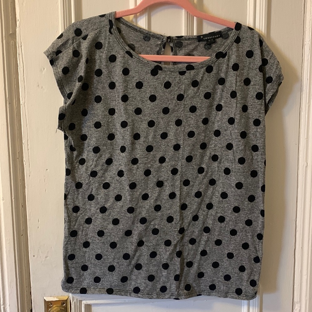 Polka dotted top